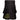 Black Deluxe Utility Fashion Kilt with Chain 100% Cotton 16-oz Heavy Fabric - Kilt Experts