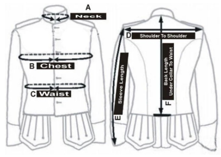 Blue Pipe Band Doublet with Gold Trim & Buttons - Kilt Experts