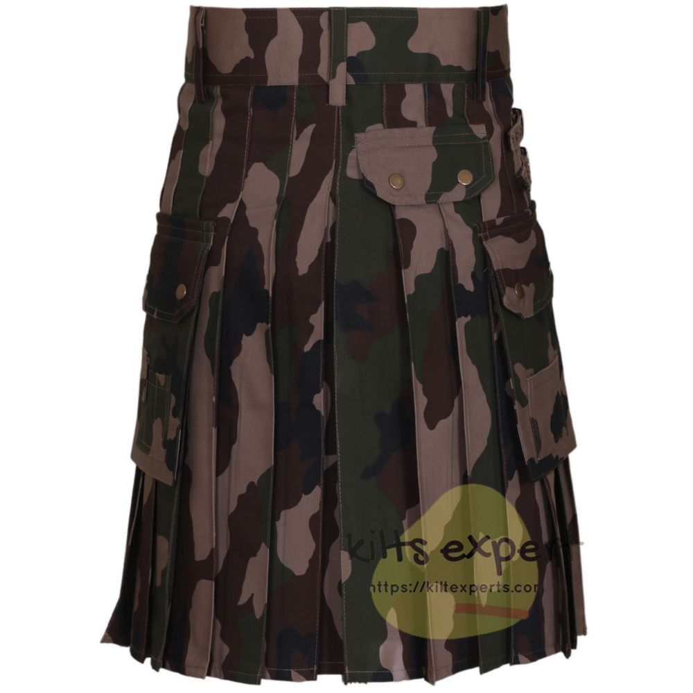 Camo Aam Piece Modern Kilt - Kilt Experts