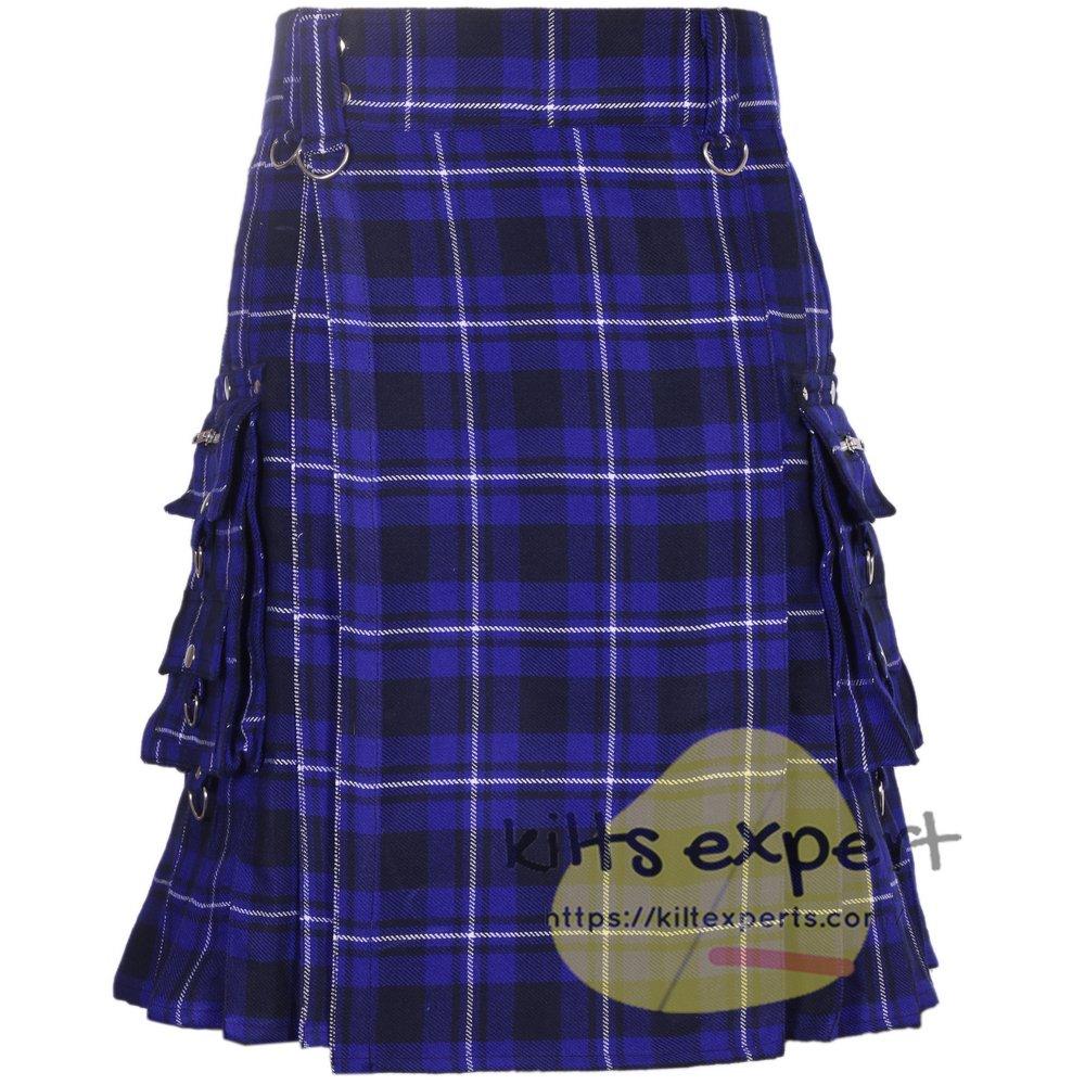 American Patriot Tartan 16Oz Utility Kilt With Stylish Pockets - Available In Many Tartans - Kilt Experts