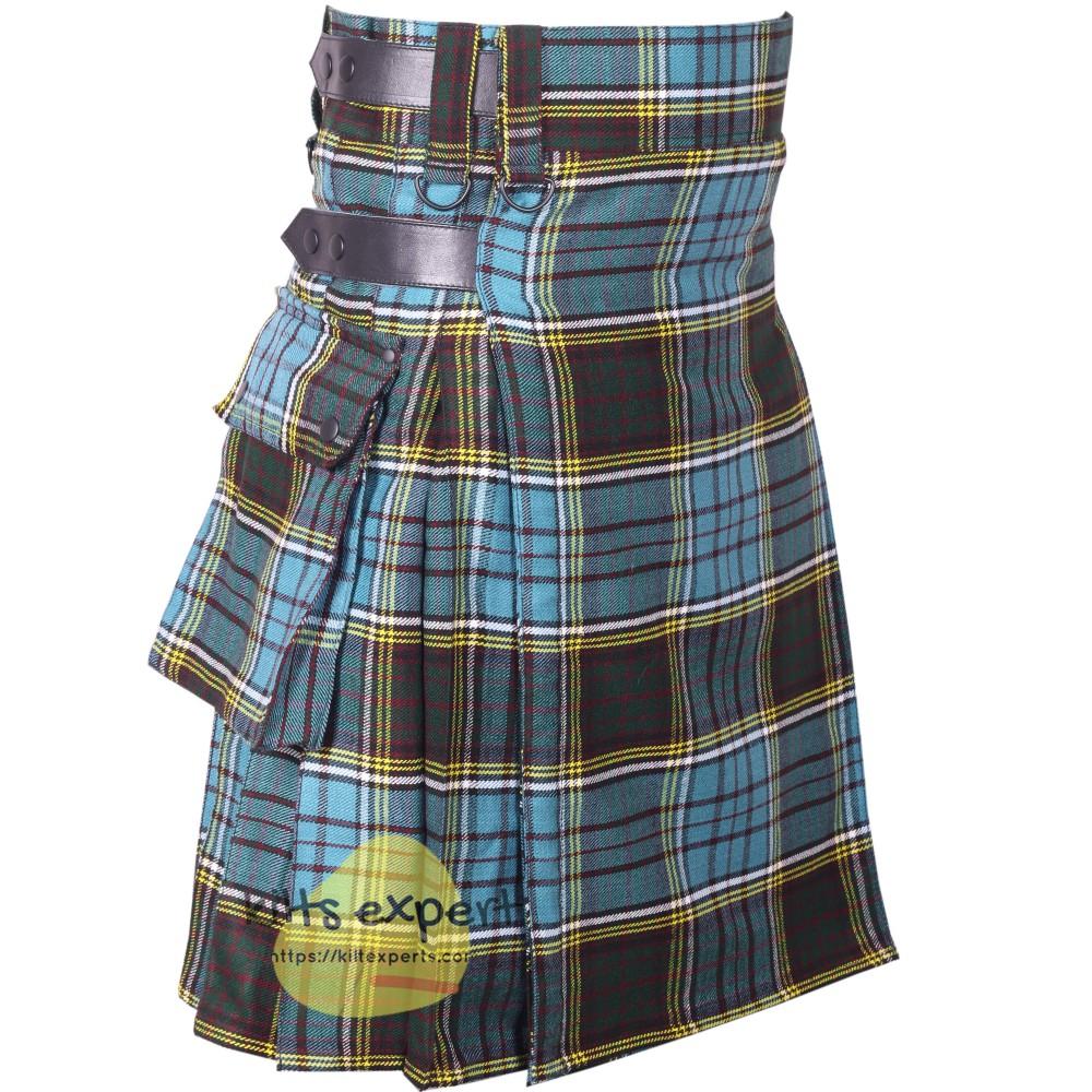 Anderson Tartan Heavy 16OZ Leather Straps Utility Kilt Kilt Experts