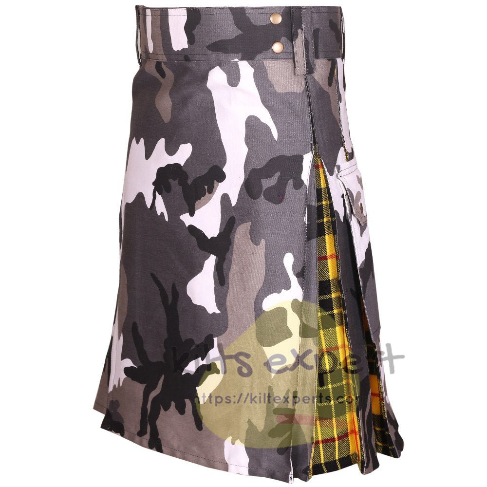 Arabic-inspired camouflage hybrid utility kilt for men - Kilt Experts