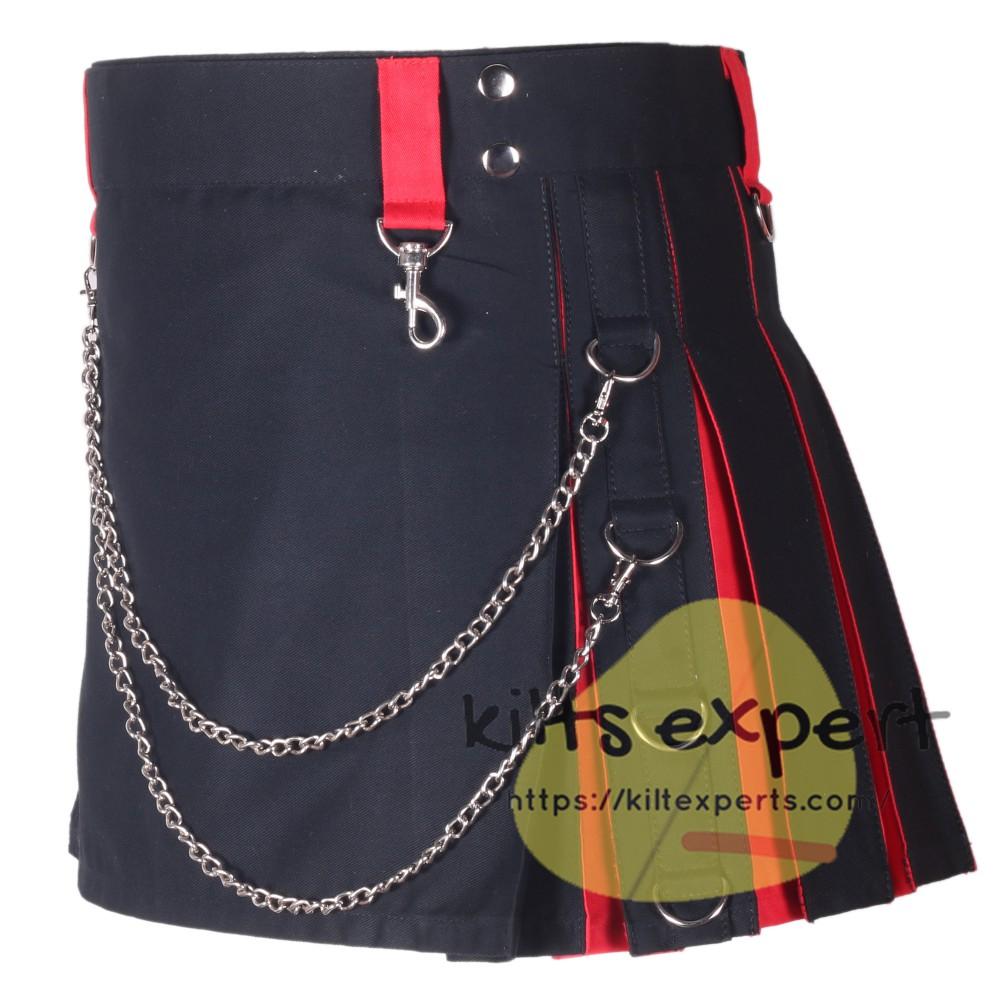 Black & Red Hybird Women's Kilt Kilt Experts