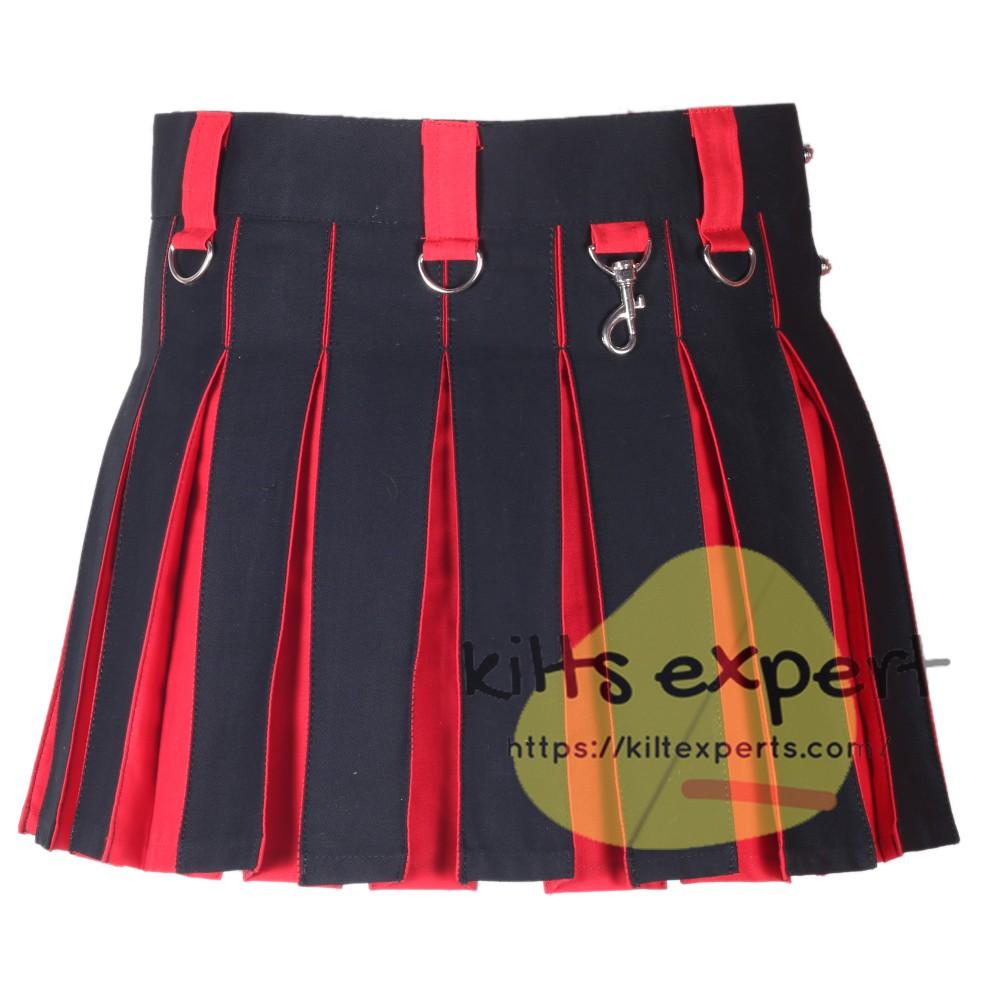 Black & Red Hybird Women's Kilt Kilt Experts