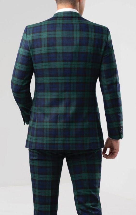 Black Watch Slim Fit Tartan Jacket (Available In Upto 65 Tartans) - Kilt Experts