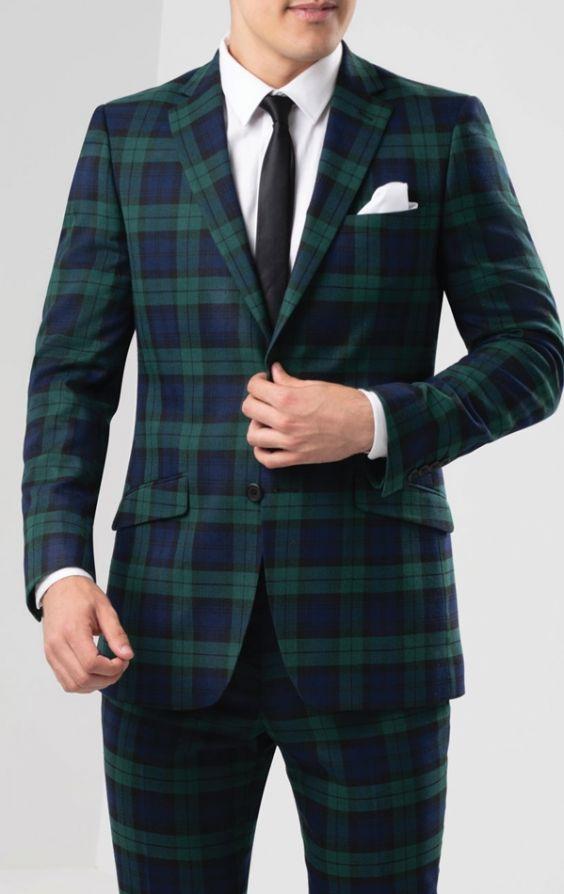 Black Watch Slim Fit Tartan Jacket (Available In Upto 65 Tartans) - Kilt Experts