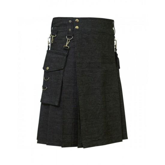 Deluxe Denim Fashionable Kilt Kilt Experts