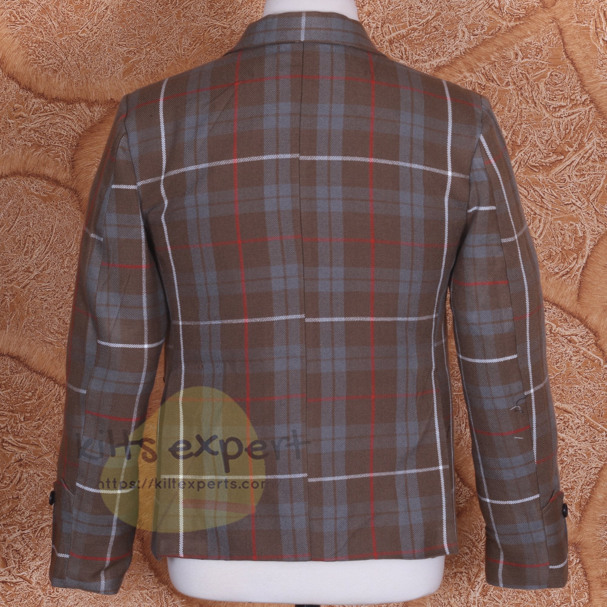 Fraser Weathered 16OZ Tartan Argyle Jacket With 5 Button Waistcoat (Available In Many Tartans) - Kilt Experts