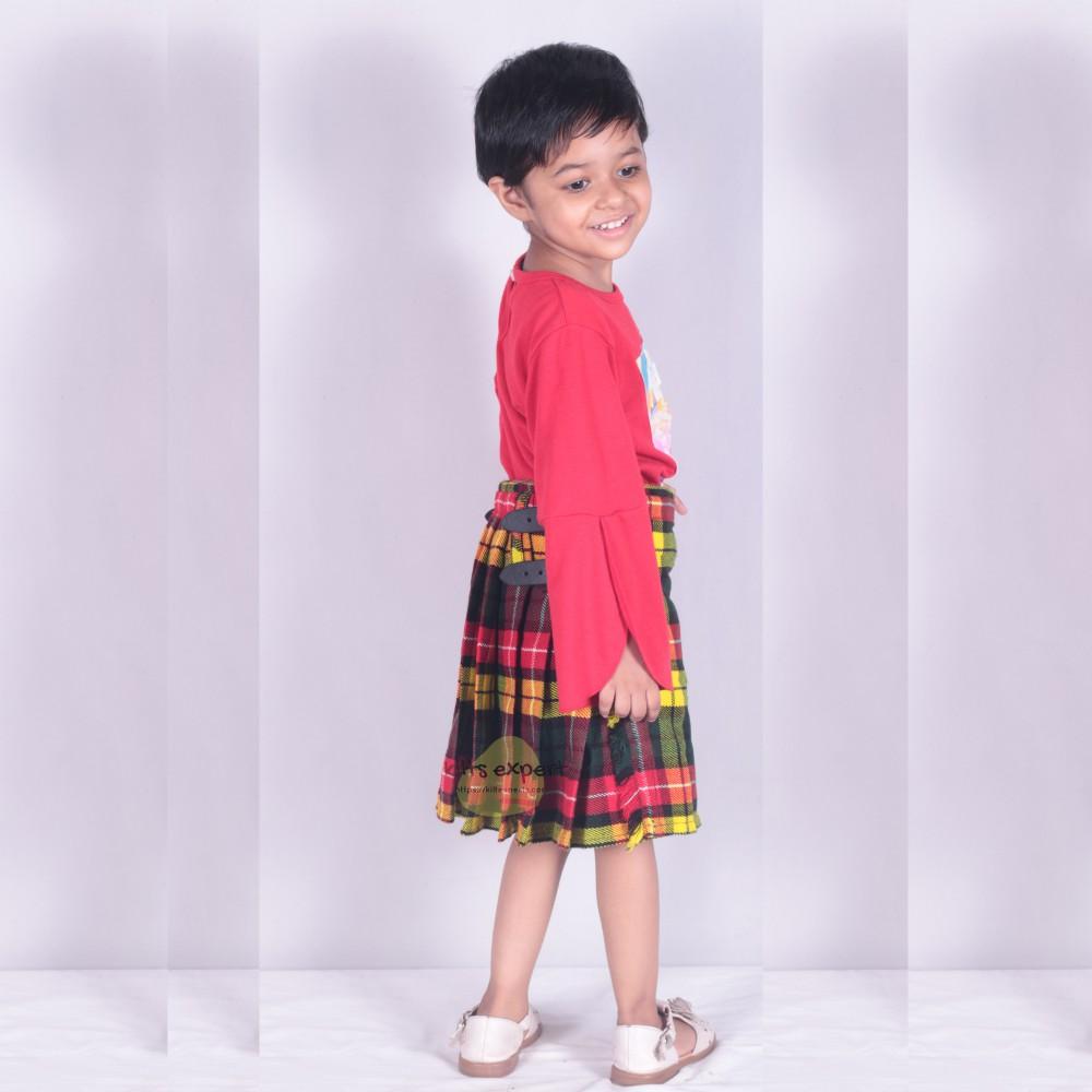 KIDS BOYS, GIRLS 13-Oz Casual / Formal Wear Scottish Tartan Kilt 25 Tartans Kilt Experts