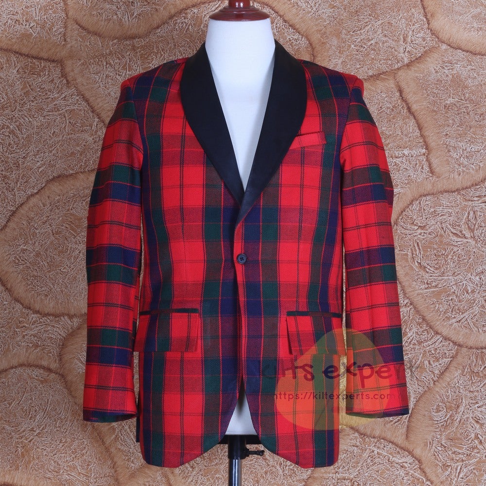 Men's Robertson Tartan Tuxedo Jacket (Comes In Many Tartans) - Kilt Experts