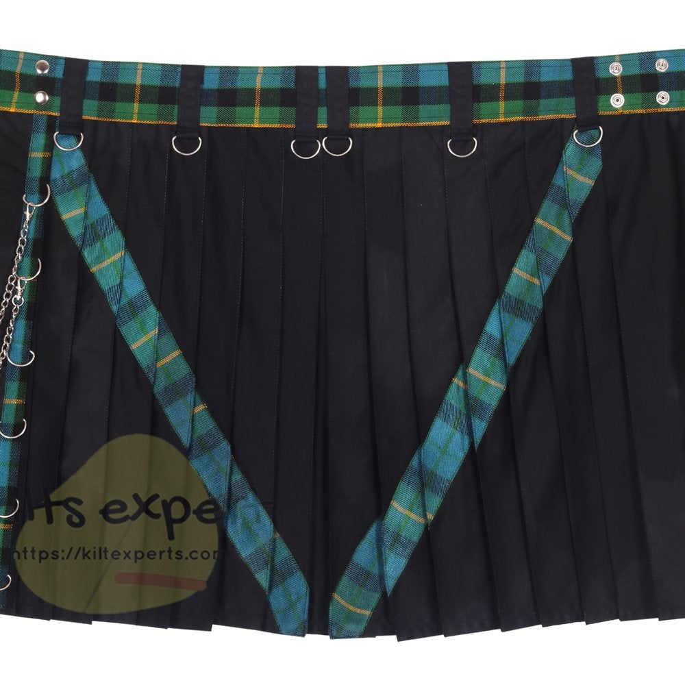 Men's V Style On Pleats Utility Kilt With Detachable Pockets - Kilt Experts