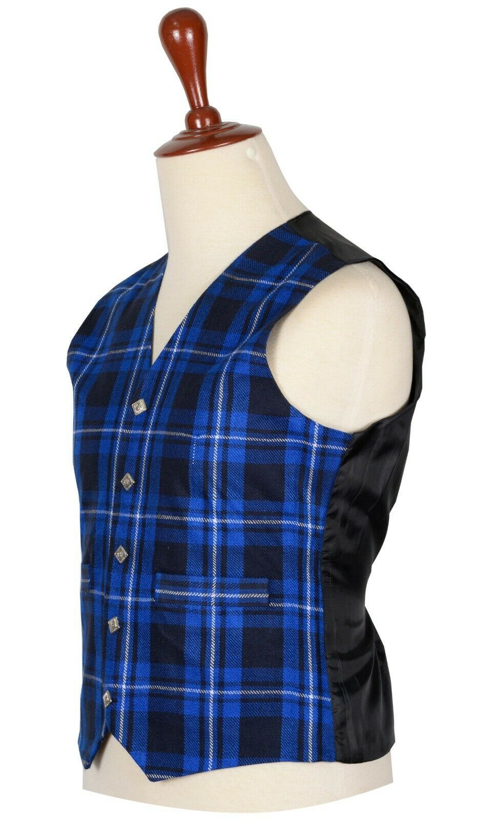 Traditional Scottish American Patriot 5 Buttons Tartan Waistcoat / Plaid Vest Kilt Experts