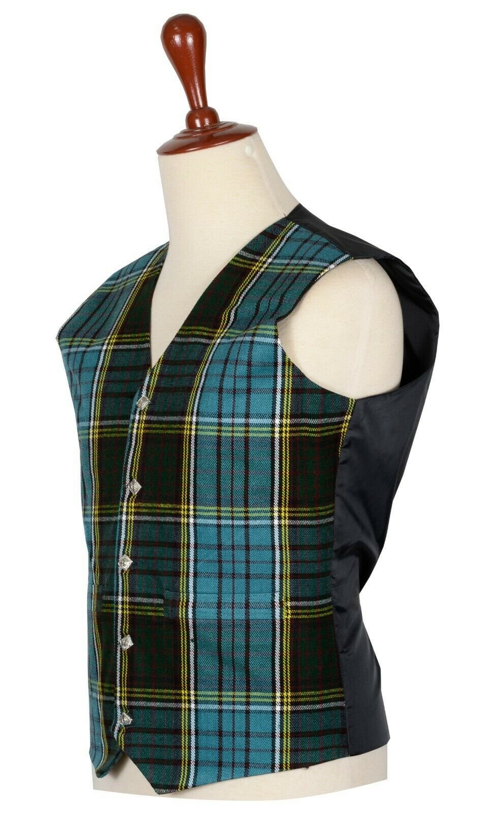 Traditional Scottish Anderson 5 Buttons Tartan Waistcoat / Plaid Vest Kilt Experts