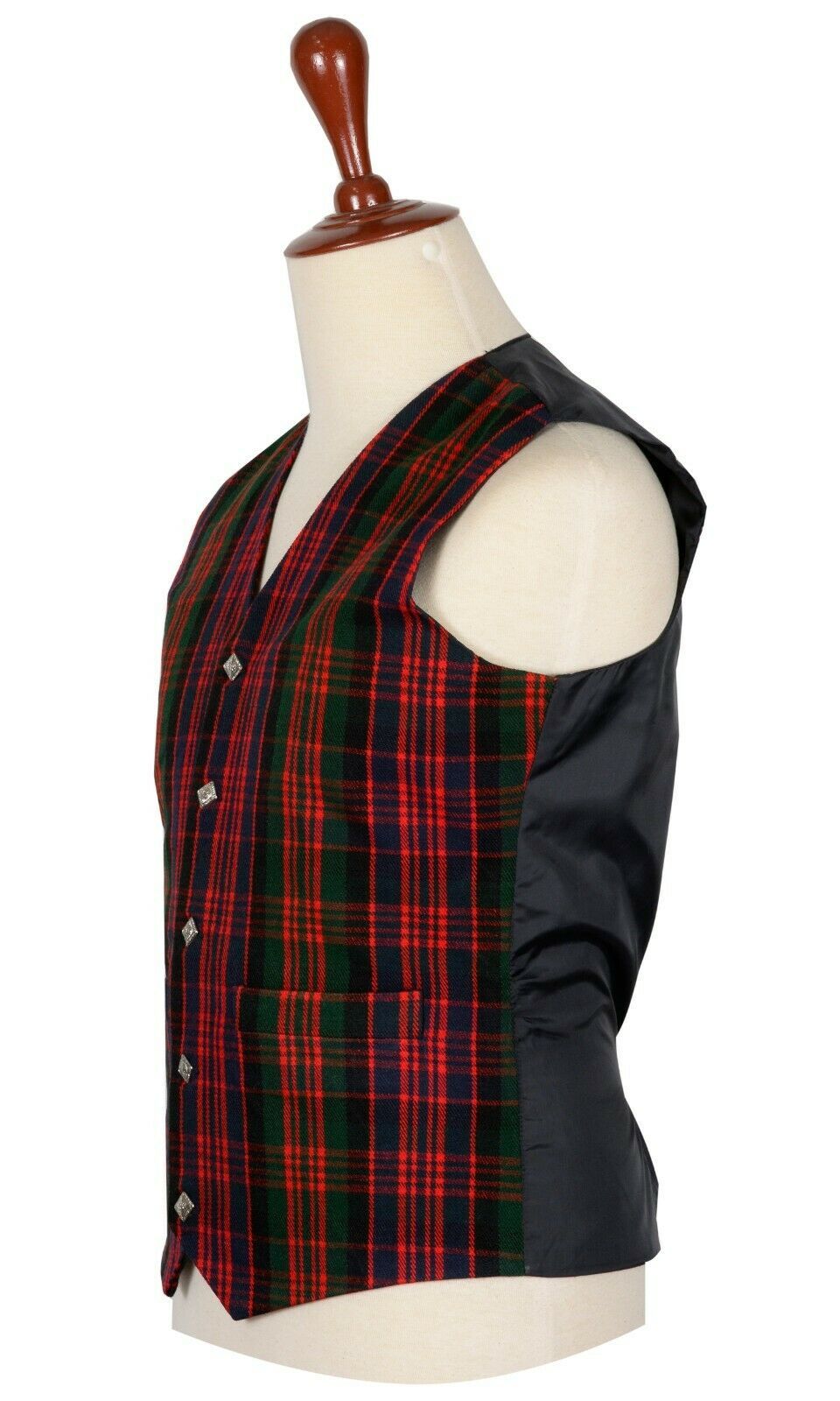 Traditional Scottish MacDonald 5 Buttons Tartan Waistcoat / Plaid Vest Kilt Experts