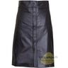 Women Genuine Cowhide Leather Skirt - Kilt Experts