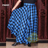 Women's Long Plaid Skirt - Button Zipped Kilt Experts